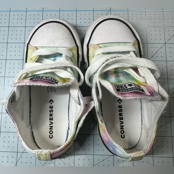 Converse All Star Toddler Little Kids Tie-Dye Pastel lace up Shoes *used* 9T - Picture 2 of 8